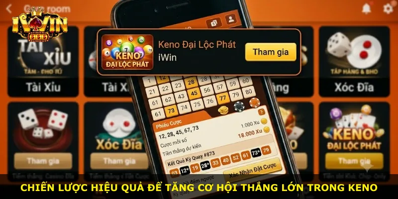 Chiến lược hiệu quả để tăng cơ hội thắng lớn trong Keno