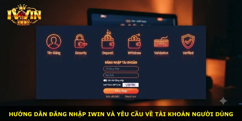 Hướng dẫn đăng nhập iWin và yêu cầu về tài khoản người dùng