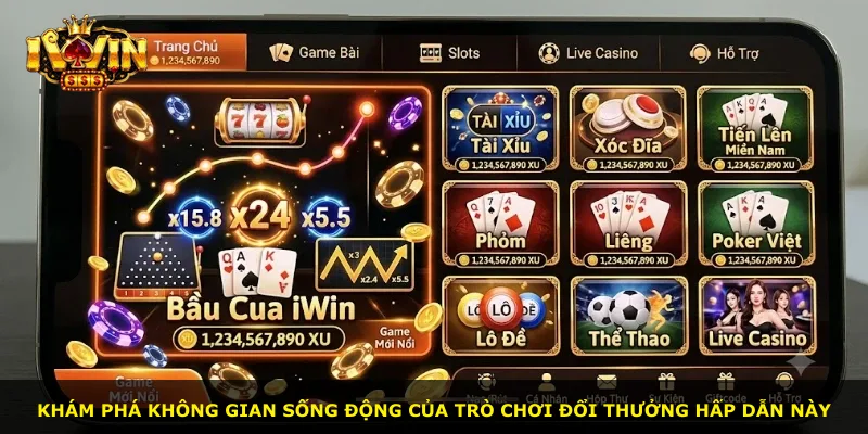 Khám phá không gian sống động của trò chơi đổi thưởng hấp dẫn này