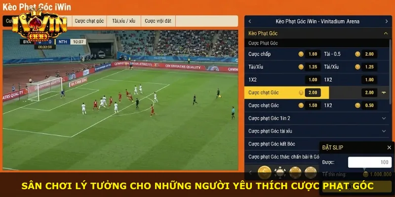 Sân chơi lý tưởng cho những người yêu thích cược phạt góc