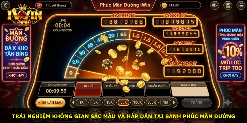 Trải nghiệm không gian sắc màu và hấp dẫn tại sảnh Phúc Mãn Đường